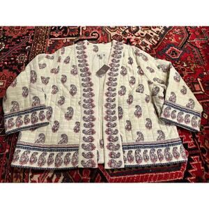 NWT J. Jill Quilted Jacket Size 2XL